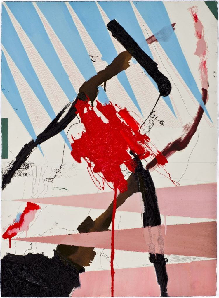 Jaco van Schalkwyk. FUN AND GAMES�Lips. 2012. Lithographic ink, pencil on paper. 765X561mm 